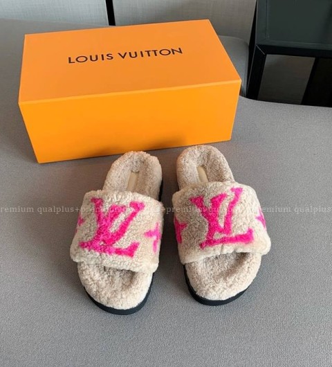 루이비통 LV 램스울 슬라이드 슬리퍼 여성용