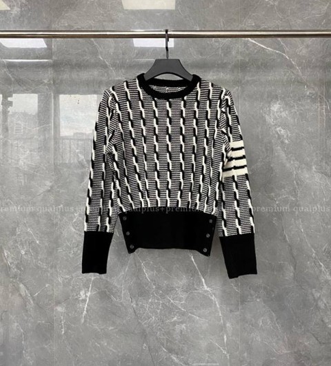 톰브라운 4-바 스트라이프 니트 여성용