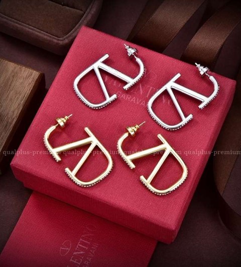 발렌티노 V로고 귀걸이 (2color)