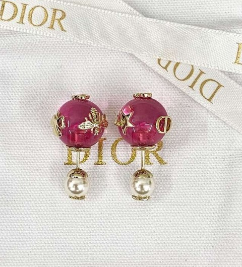 디올 비즈 귀걸이