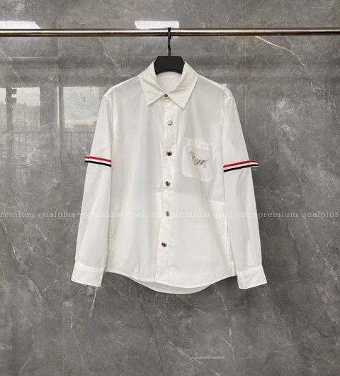 톰브라운 스트라이프 암밴드 도그 핫픽스 셔츠