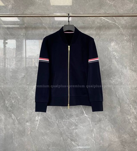 톰브라운 스트라이프 암밴드 집업 자켓