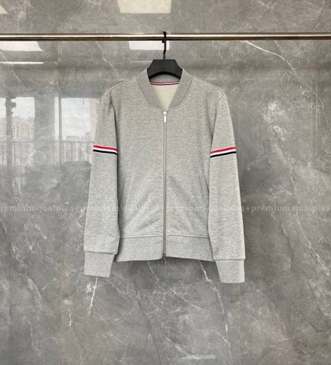 톰브라운 스트라이프 암밴드 집업 자켓