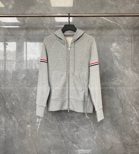 톰브라운 스트라이프 암밴드 후드집업 자켓