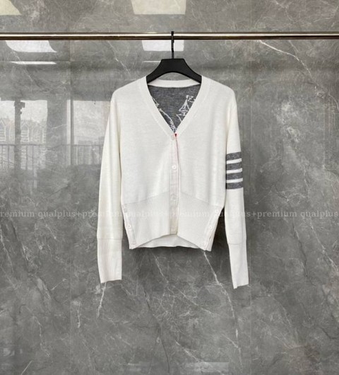 톰브라운 4-바 인따르시아 가디건 여성용