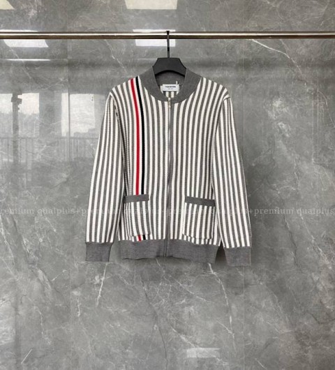 톰브라운 스트라이프 집업 자켓