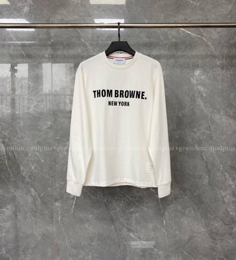 톰브라운 로고 긴팔티셔츠