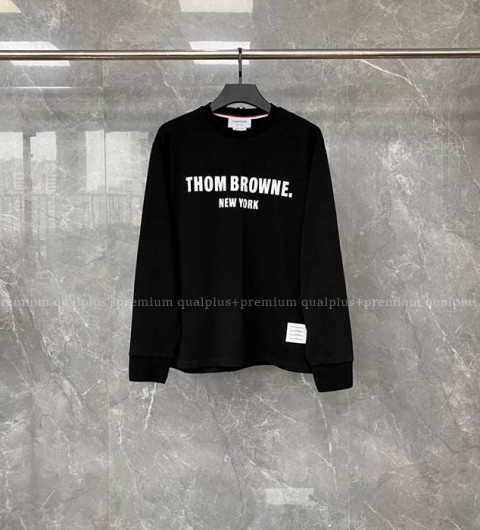 톰브라운 로고 긴팔티셔츠