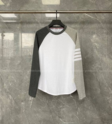 톰브라운 4-바 라글란 긴팔티셔츠