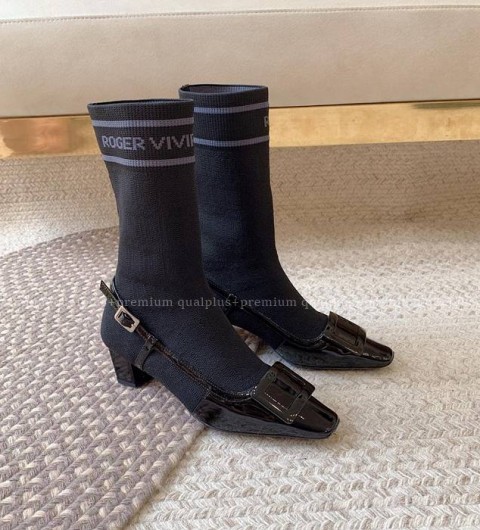 로저비비에 벨 비비에 삭스 앵클 부츠 여성용 4.5cm