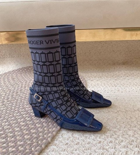 로저비비에 벨 비비에 삭스 앵클 부츠 여성용 4.5cm