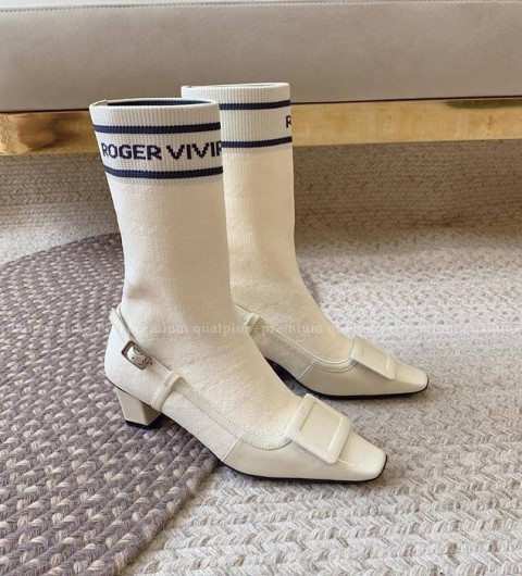 로저비비에 벨 비비에 삭스 앵클 부츠 여성용 4.5cm