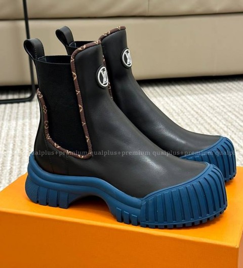 루이비통 루비 플랫 앵클 부츠 여성용