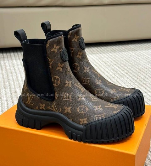 루이비통 루비 플랫 앵클 부츠 여성용