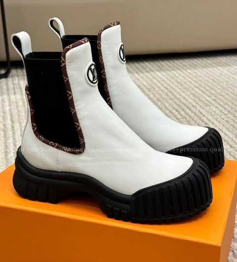 루이비통 루비 플랫 앵클 부츠 여성용