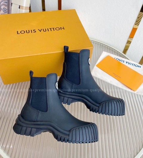 루이비통 루비 플랫 앵클 부츠 여성용