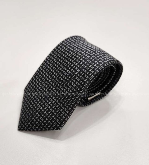 [국내배송] 에*메스 23ss H 바이컬러 실크 넥타이