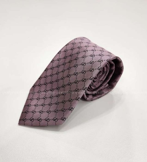 [국내배송] 구* GG 패턴 실크 넥타이