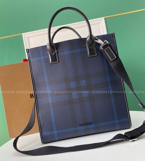 버버리 슬림 버티컬 데니 토트백 남성용