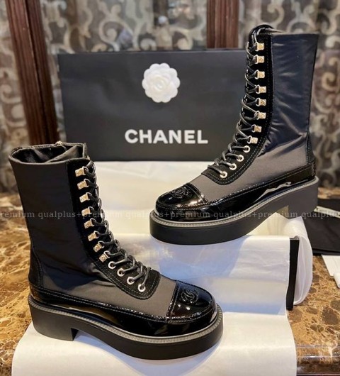 샤넬 레이스업 부츠 여성용
