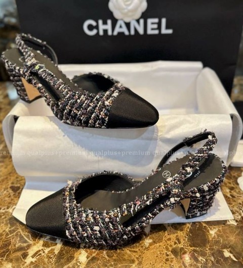 샤넬 트위드 슬링백 여성용