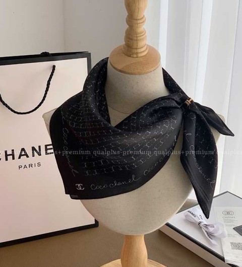 [국내배송] 샤* 로고 실크 스카프