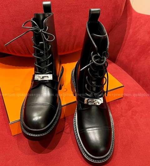 에르메스 펑크 앵클 부츠 여성용