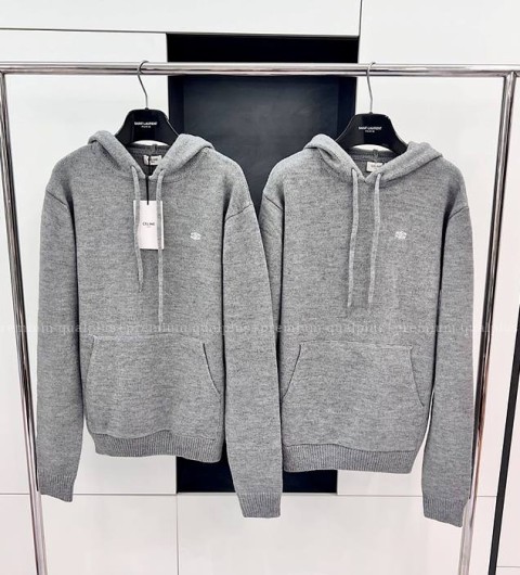 셀린느 트리오페 후드 니트