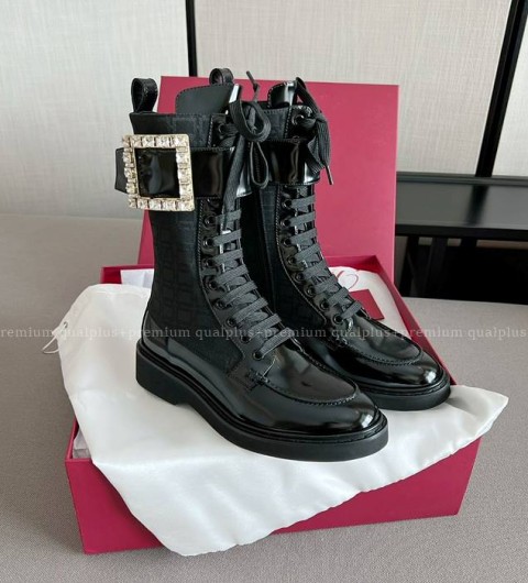 로저비비에 비브 레인저스 스트라스 버클 워커 부츠 여성용