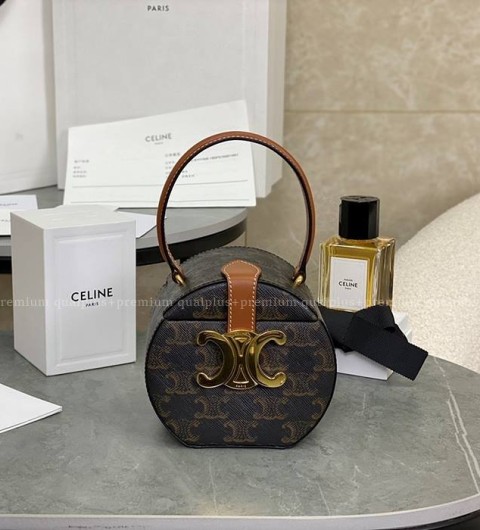 셀린느 199302 퀴르 트리오페 큐브 토트백