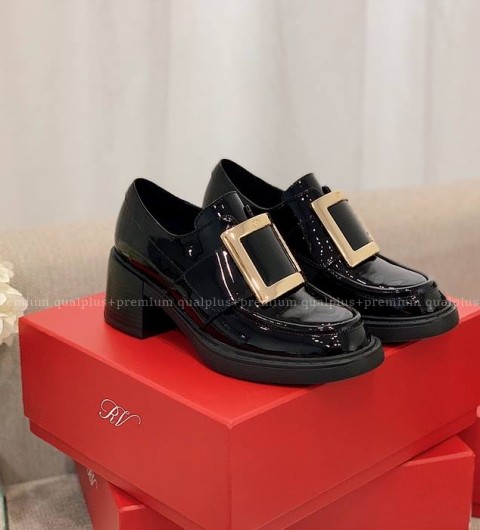 로저비비에 비브 레인저스 메탈 버클 로퍼 6cm 여성용