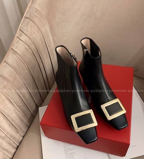 로저비비에 비브 레인저스 메탈 버클 첼시 부츠 4.5cm 여성용