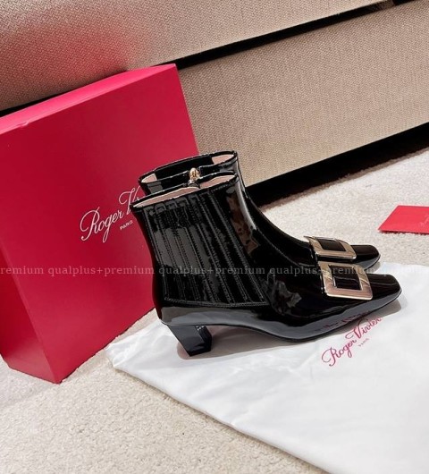 로저비비에 비브 레인저스 메탈 버클 첼시 부츠 4.5cm 여성용