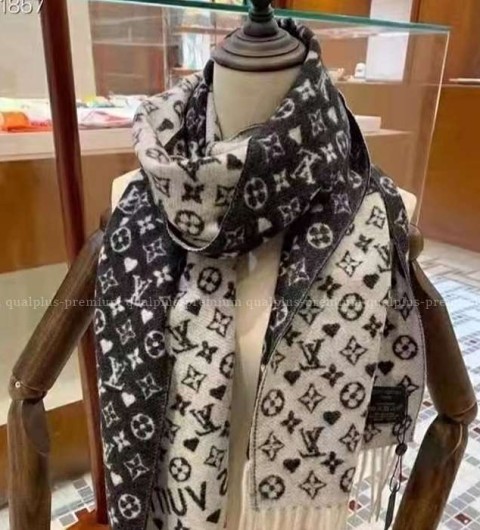 [국내배송] 루*비통 모노그램 패턴 울 머플러