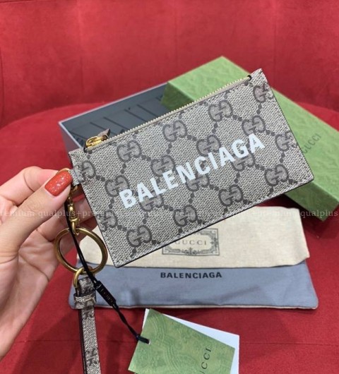 구찌x발렌시아가 681706 해커 프로젝트 스트랩 카드 지갑