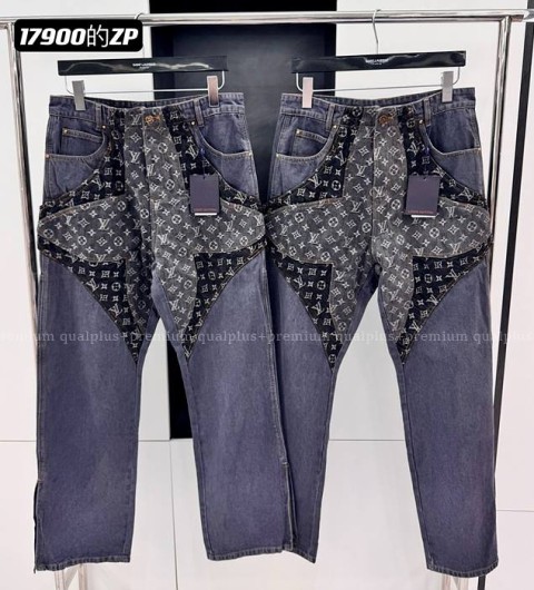 루이비통 모노그램 플라워 데님 팬츠