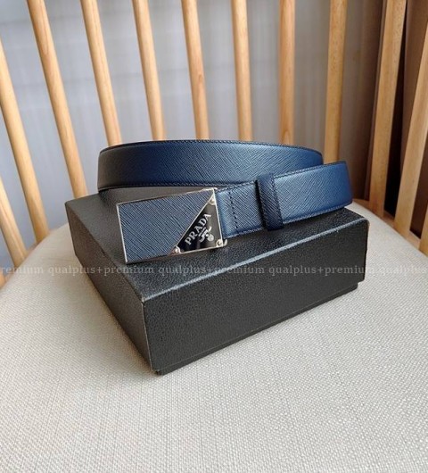 프라다 사피아노 가죽 벨트 3.5cm