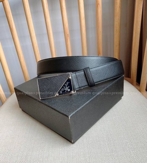 프라다 사피아노 가죽 벨트 3.5cm