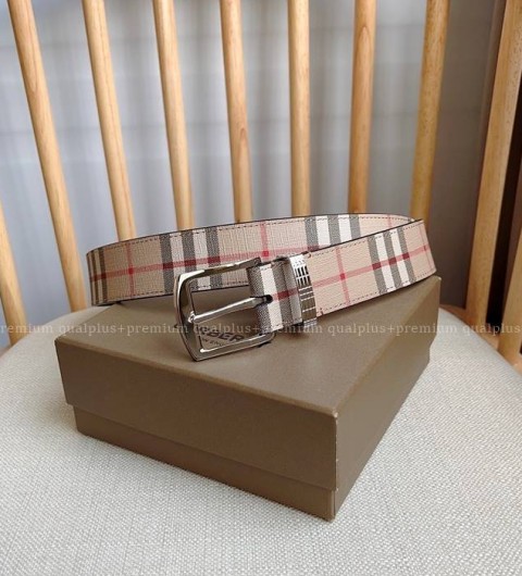 버버리 체크 벨트 3.5cm