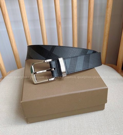 버버리 체크 벨트 3.5cm