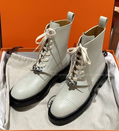 에르메스 펑크 앵클 부츠 여성용