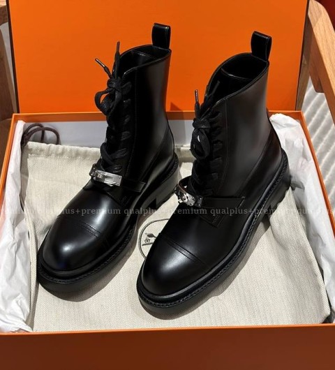 에르메스 펑크 앵클 부츠 여성용