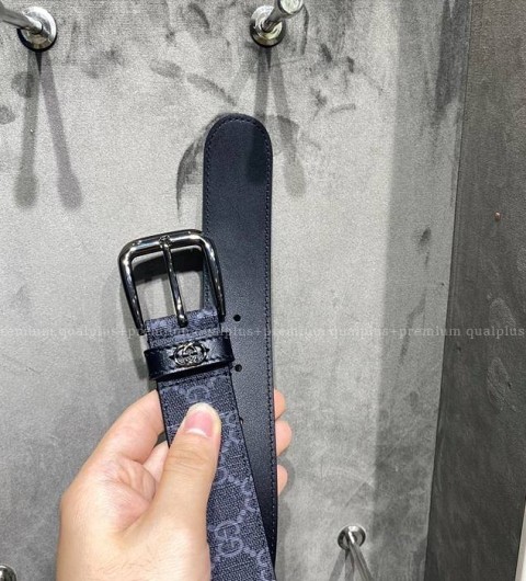 구찌 673921 인터로킹 G 디테일 벨트 3.5cm