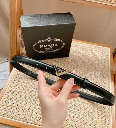 프라다 삼각 로고 벨트 2cm