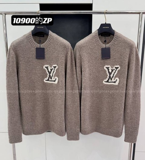 루이비통 울 블렌드 크루넥 니트