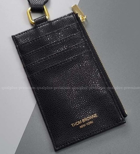 [국내배송] 톰*라운 페블그레인 스트라이프 웨빙 목걸이 카드지갑