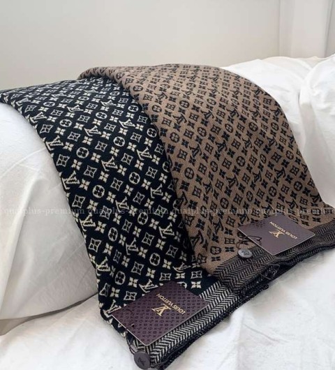 [국내배송] 루*비통 양면 자가드 모노그램  울 머플러 (2color)