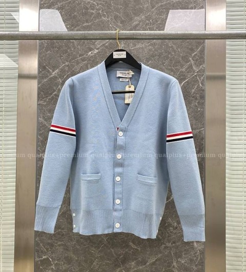 톰브라운 암밴드 스트라이프 가디건