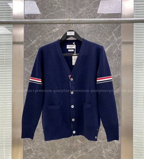 톰브라운 암밴드 스트라이프 가디건