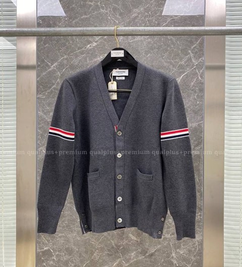 톰브라운 암밴드 스트라이프 가디건